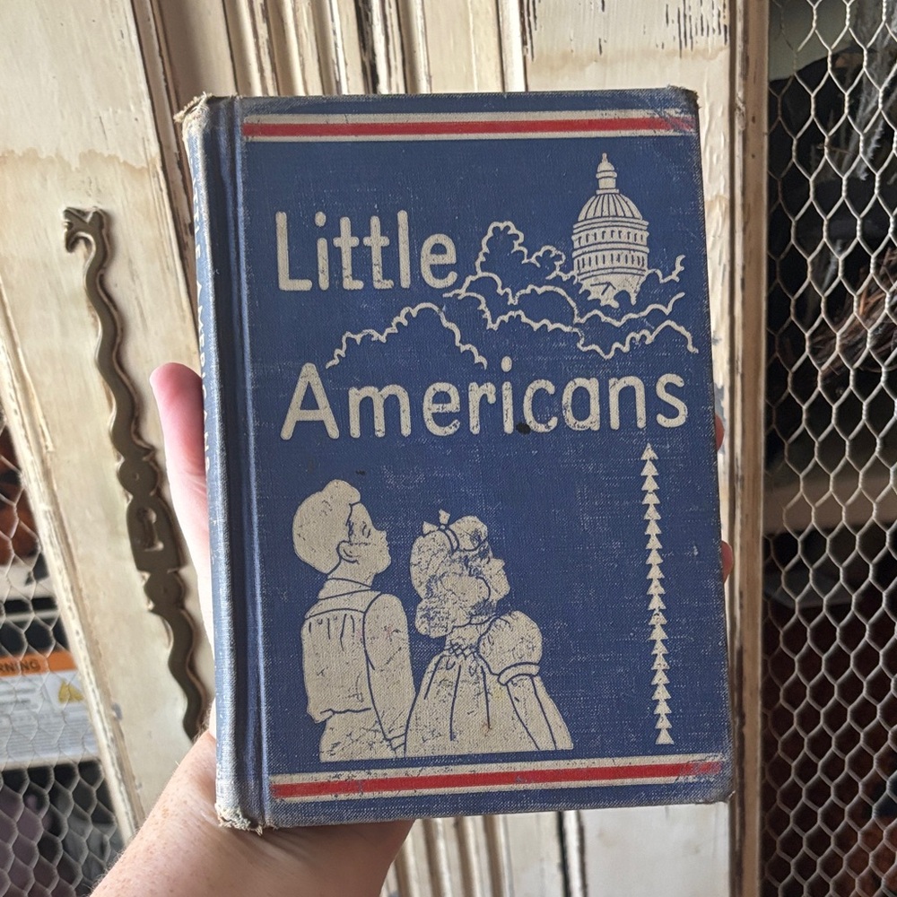Bates 'Little Americans' Book with Blue and Red Cover